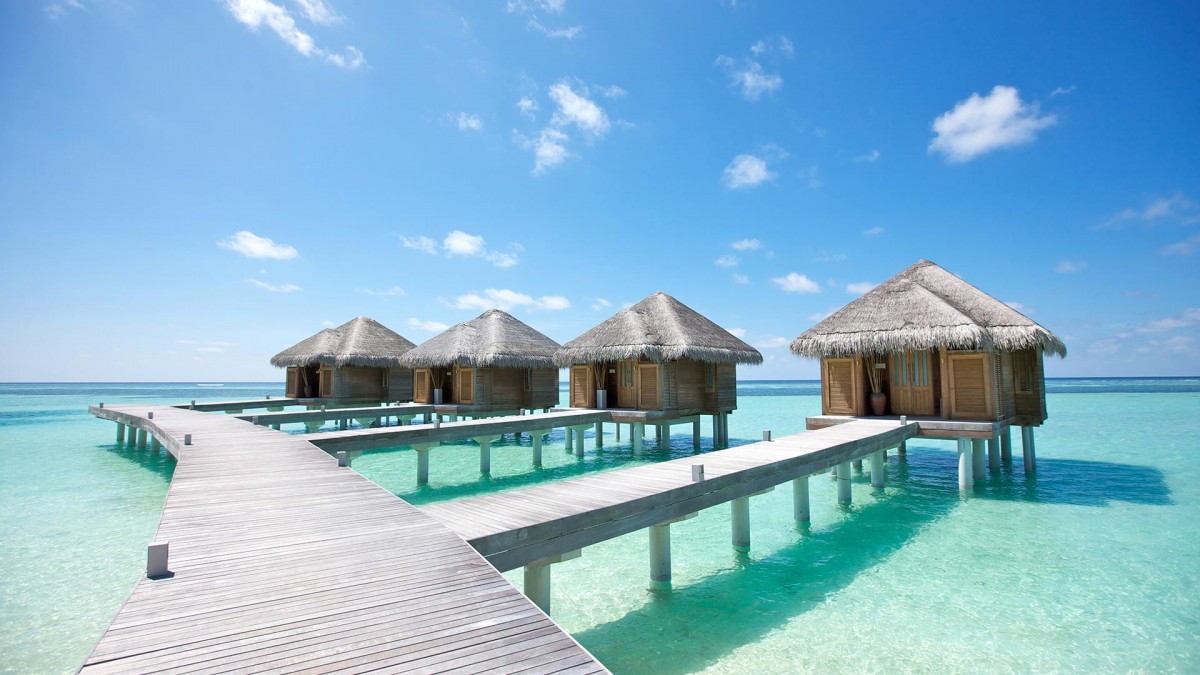 Maldives overwater bungalows