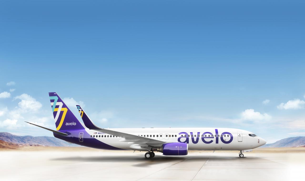 Avelo airline airplane