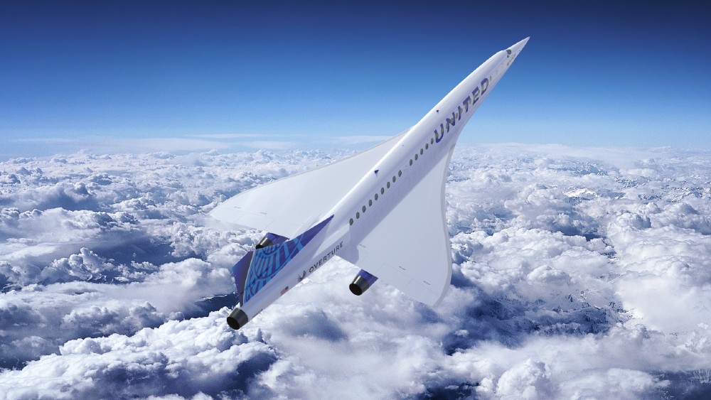 Boom supersonic jet plane