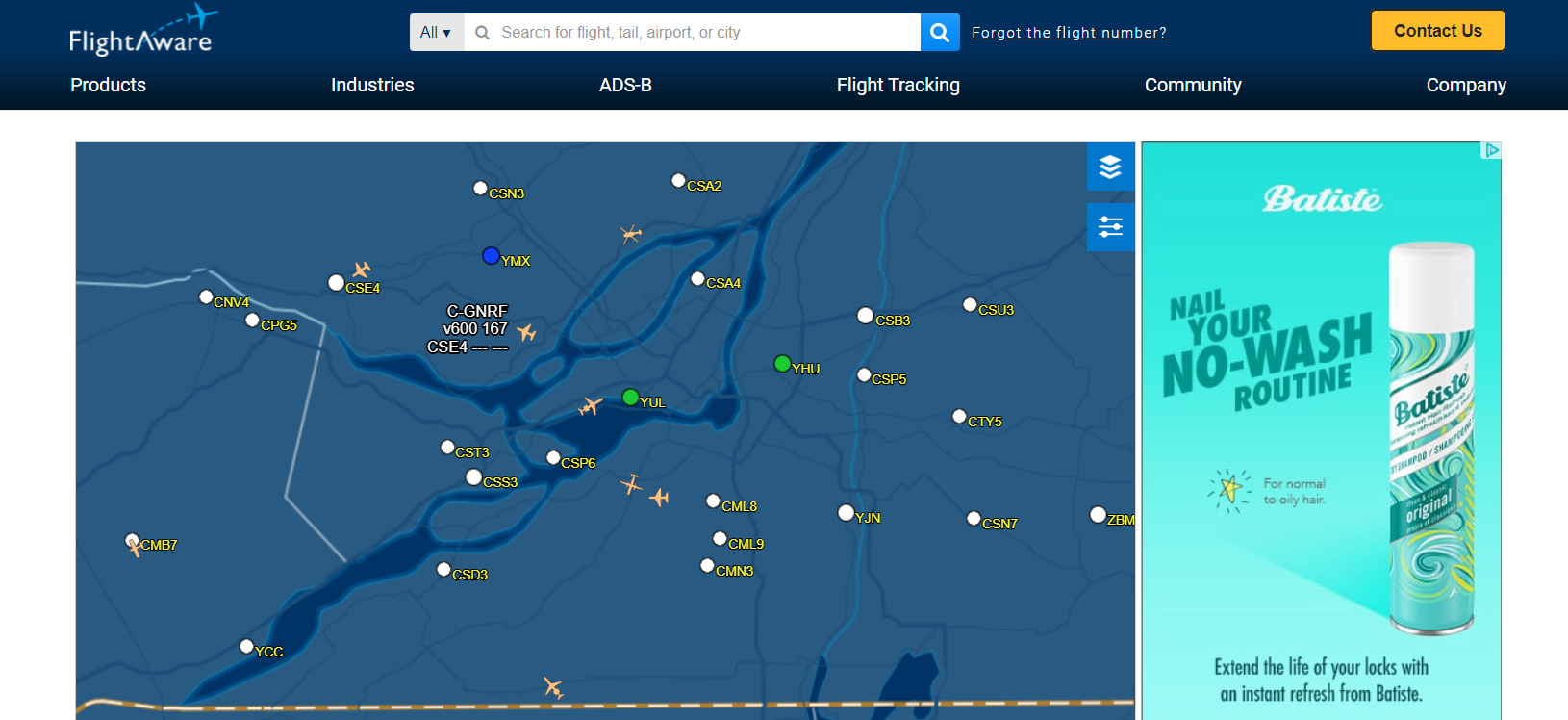Flight Aware screenshot