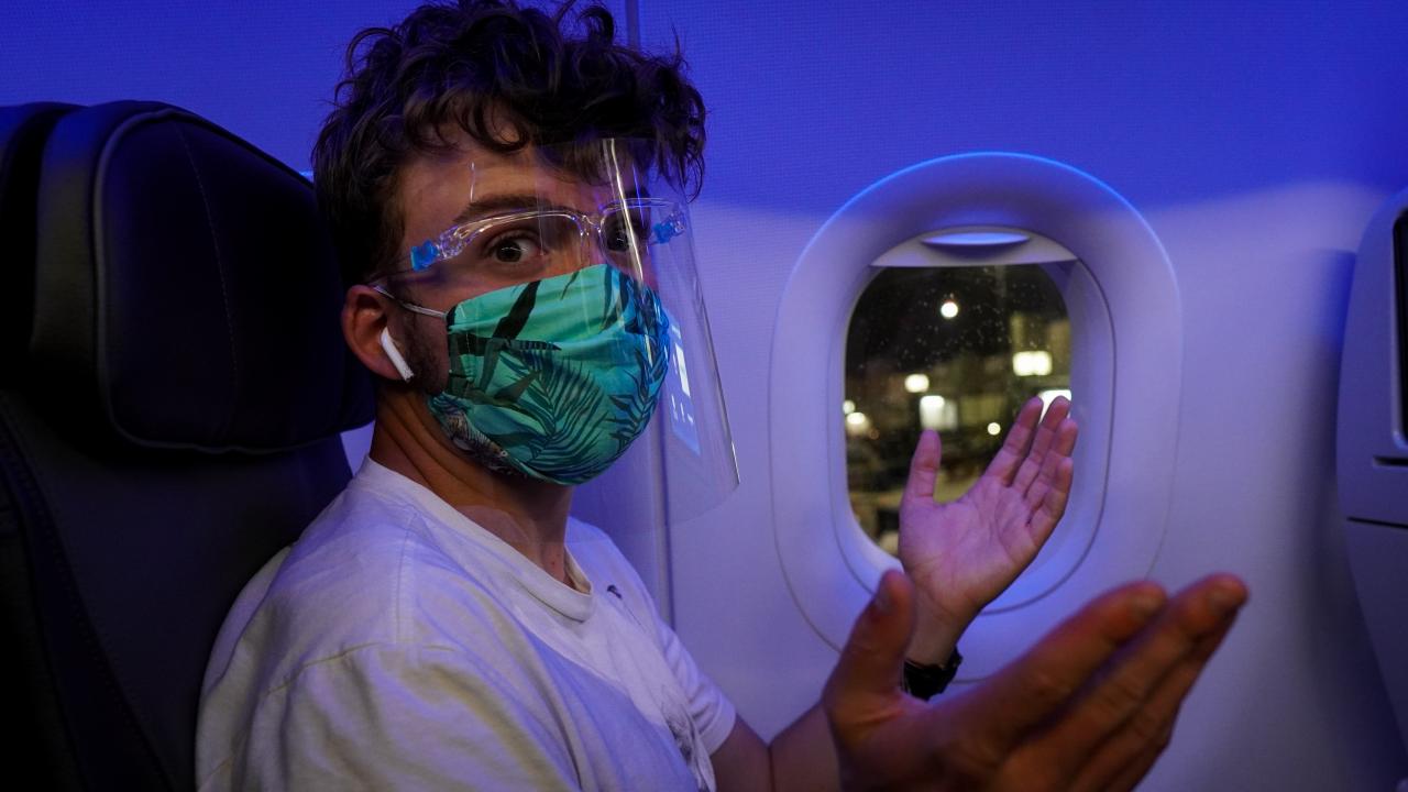 Mask on a plane